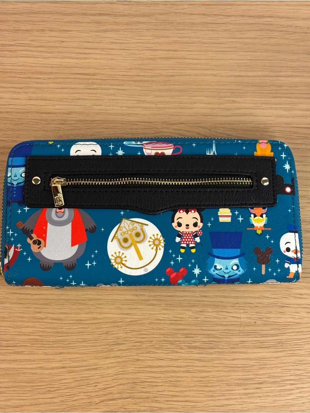 Disney Parks Attractions Minis Zip-Around Wristlet Wallet by Loungefly NWOT